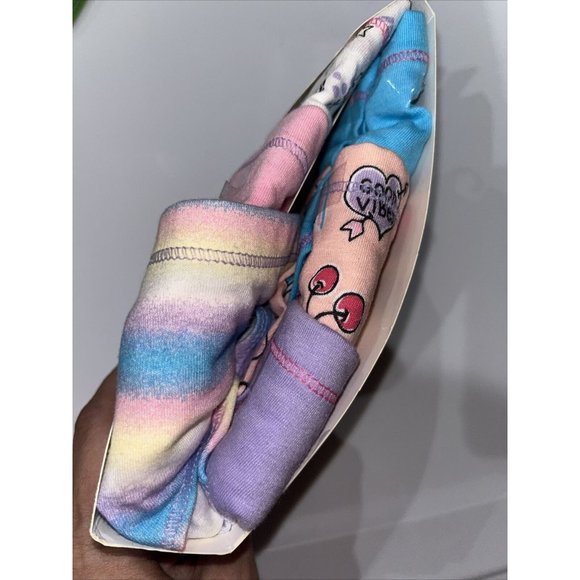 Hanes Girls Premium Comfort Blend Briefs 6 Pack Multi Color Size 10 No Ride Up - Picture 3 of 3